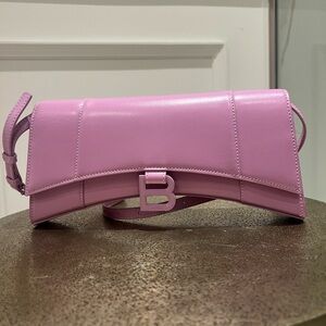 Balenciaga Hourglass Stretch Sling Bag - Lilac